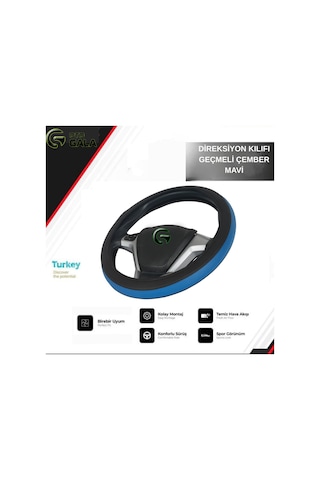 Direksiyon Kılıfı Geçmeli Çember Mavi Mavi