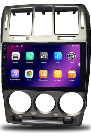 Caros Hyundai Getz 2003-2011 Uyumlu Android Multimedya Büyük Çerçeveli 4gb Ram 64gb Hafıza 9"