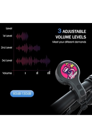 Artfulabode Yol Scooter Renkli Kornası Hırsızlığa Karşı Gidon Elektrikli Dağ Bisikletleri İçin Jv Çok Renkli