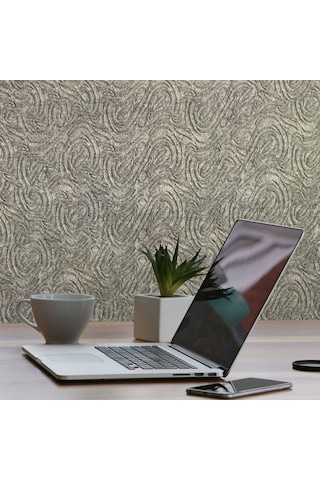 Tink 3d Kendinden Yapışkanlı Akustik Keçe Panel Dalgalı Desenli 52x98 Cm 2 Adet 1 M² Gri