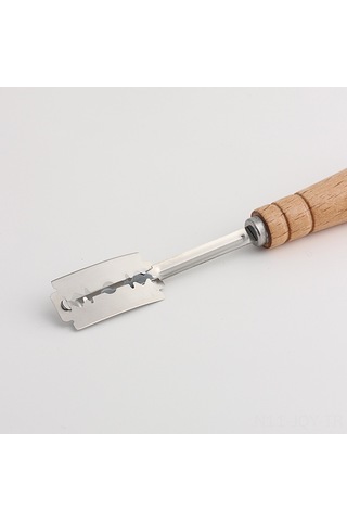 Youmex 304 Paslanmaz Çelik Eşofmanlı Ekmek Dilimi, Hamur Bölme Ve Kesme Aleti - Fabrika Üretimi: Ekmek Bıçağı + 5 Bıçak + Kutusu Haki