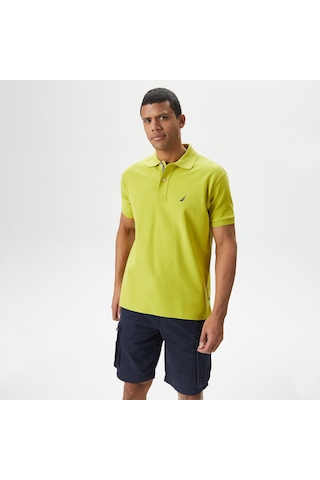Nautica Erkek Yeşil Classic Fit Kısa Kollu Polo Düz K35000t Yeşil