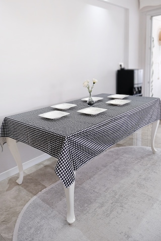 Sufre Sıvı Geçirmez Masa Örtüsü Sofra Bezi Sofra Örtüsü Piknik Örtüsü Siyah