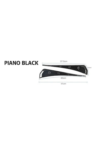 Honda Civic Fc5 Piano Black Çamurluk Venti Izgarası Abs 2 Adet
