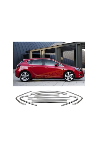 Opel Astra J Hb Krom Cam Çerçevesi 2010-2014 12 Parça