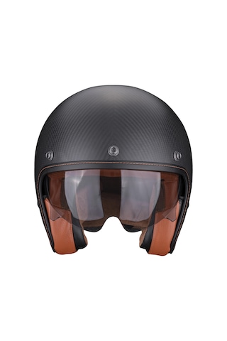 Scorpion Belfast Evo Carbon Açık Motosiklet Kaskı Mat Siyah