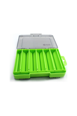 Captain 7221 Sahte Balık Kutusu 12 Gözlü 13x9x3.5cm - Green