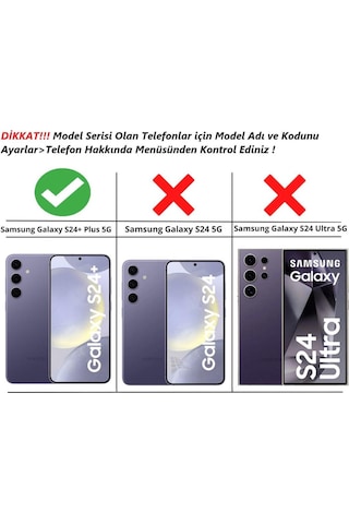 Samsung Galaxy S24 Plus Uyumlu Kılıf Yüzüklü Standlı Extra Darbe Koruma Sert Kapak - Siyah