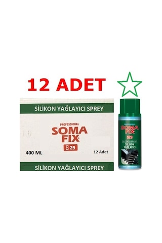 Somafix Silikon Yağlayıcı Koşu Bandı Bakım Spreyi 400 ML X 12 Adet
