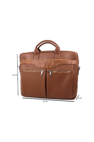 Derise Unisex 15,6 Inç Evrak Ve Laptop Çantası Taba