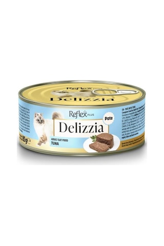 Reflex Plus Delizzia / Kıyılmış Ton Balıklı Yetişkin Kedi Maması 85g X 12 Adet