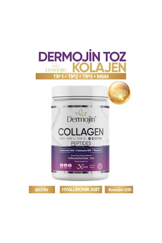 Dermojin Tip I-II-III Toz Kolajen 310 G