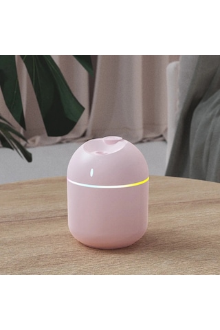 270 Ml Hava Nemlendirici Serin Mist Aroma Yayıcı Led Gece Lambası Kapanma Ev Pink