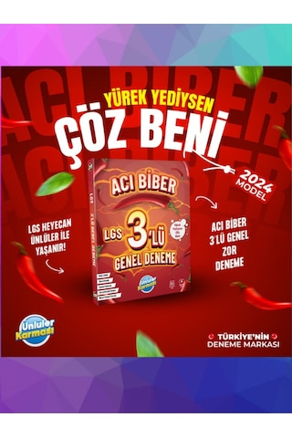 8.sınıf Lgs Acı Biber Genel 3 Lü Deneme