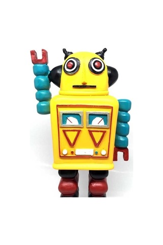Büro Ev Hediyesi İçin Nostaljik Sevimli Uzaylı Robot Figür Biblo