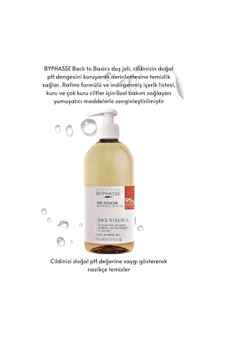 Byphasse Back To Basics Rafine Duş Jeli Kuru Ve Çok Kuru Cilt Tipleri 750 ML