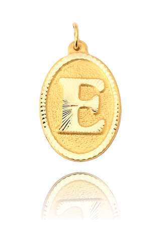 Enderun Kuyumculuk 14 Ayar Altın E Harf Kolye Ucu