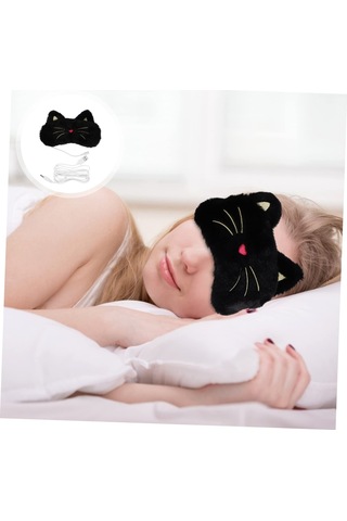 Lichen 1 Set Isıtma Maskesi Masajeador Sıcak Göz Elektrikli Göz Siyah