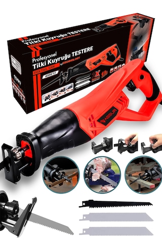 Assur ASR613 900W Tilki Kuyruğu Testere Kırmızı