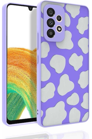 Zore Galaxy Uyumlu A53 5g Kılıf Desenli Kamera Korumalı Parlak Nora Kapak - No6 No6