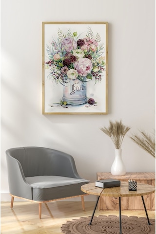 Ahşap Çerçeveli Mdf Tek Tablo Çiçek Dekoru Tablo Kendi Tablo Setinizi Oluşturacağınız Liste 23 X 32 Çerçeveli 1075