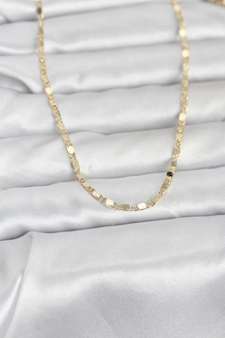 Ceylan Adam Cm 14k Gold Renk Ezme Zincir 60 Cm Kadın Kolye Çok Renkli