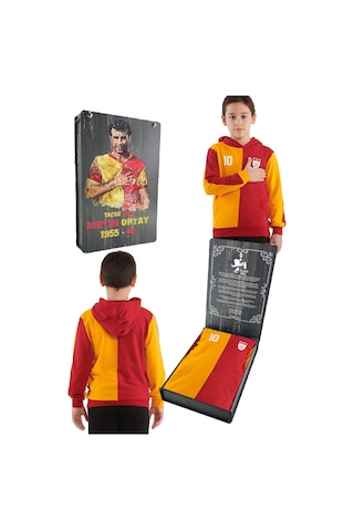 Galatasaray Lisanslı Metin Oktay Kapüşonlu Çocuk Sweat Kutulu 001
