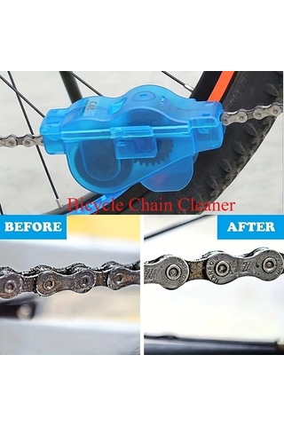 Willowhaven Mavi Taşınabilir Bisiklet Zincir Temizleyici Pratik Bakım Ve Temizlik Seti