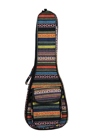 Yaozixa 23 İnç Konsept Ukulele İçin Hafif Dayanıklı Çift Omuzlu Çanta - 6mm Pamuk Dolgulu Korumalı Etnik Desenli