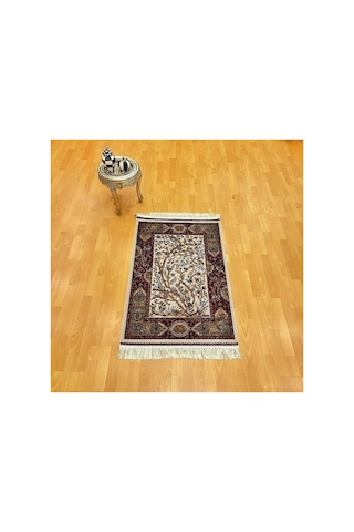 Hayat Ağacı Desenli 400 X 600 Cm İpek Halı Bordo