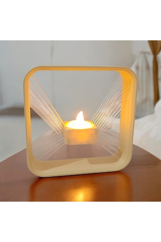 Havada Asılı Led Mumluk 3d Baskı Dekoratif Mumluk
