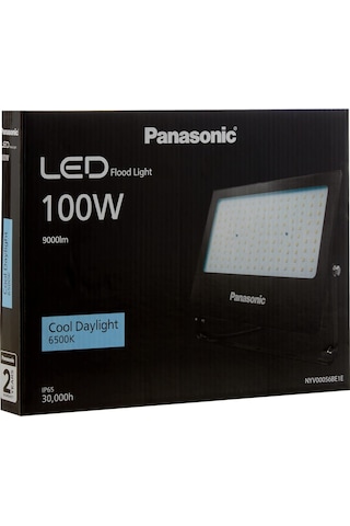 Panasonic Led Projektör, Beyaz Işik 100w 9000lm 6500k Diğer