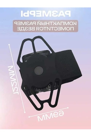 Fortunelane Yürüyüş Sporu İçin 360 Döner Navigasyon Telefon Tutucu Bilek Kemerli Sabitleyici Siyah Siyah