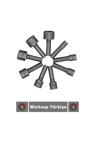 Premium Uzun Ömürlü Aşınmaya Dayanıklı Matkap Vidalama 5 Mm-13 Mm 9 Parça Manyetik Somun Adaptörü