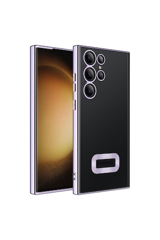 Galaxy S23 Ultra Kılıf Kamera Korumalı Logo Gösteren Zore Omega Kılıf