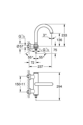 Grohe Atrio New 24367GL0 Banyo Bataryası Altın