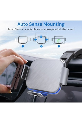 Sones Samsung Galaxy Z Fold4 / 3/2 S8 Çift Bobinli Araç Telefonu Tutucu