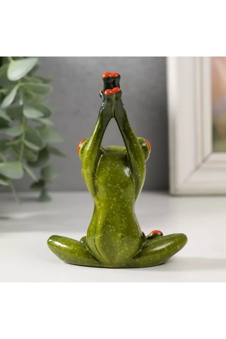Nedetskij Yoga Kurbağası Süs Figürü 9 Cm Eller Havada 253590464