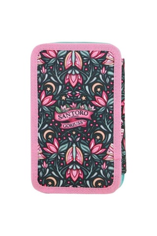 Santoro Gorjuss Woodland Wildflower 3 Katlı İçi Dolu Kalem Çantası 607gj36 Çok Renkli