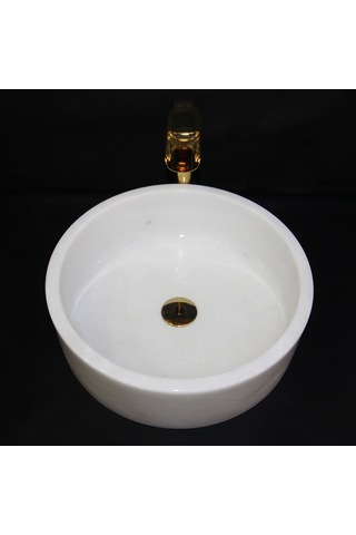 Afyon Beyaz Silindir Lavabo