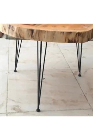 Evnalia Evnalia Metal Firkete Ayak Kütük Masa Orta Sehpa Zigon Ayağı