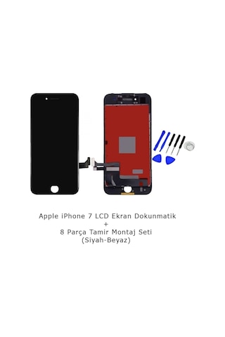 Apple Uyumlu iPhone 7 Dokunmatik Lcd Ekran Panel + Tamir Seti