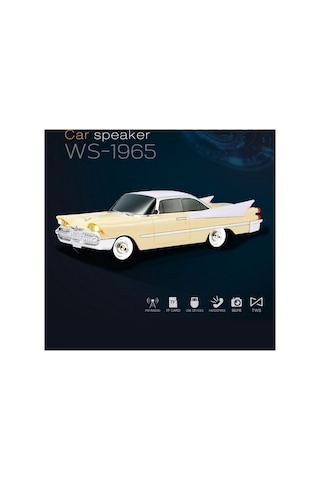 Araba Görünümlü Taşınabilir Kablosuz Radyolu Bluetooth Hoparlör Retro Fm-sd Kart-usb-mp3 Speaker