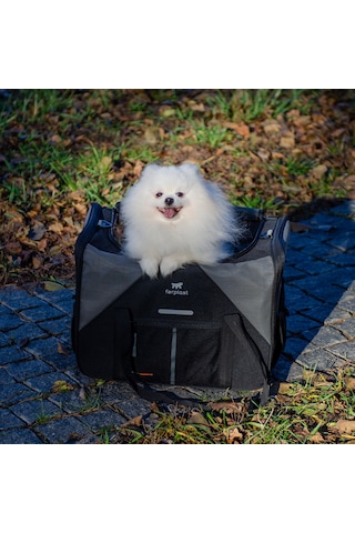 Ferplast Voyager 350 Kedi Köpek Kumaş Taşıma Çantası Gri 45x30x33 Cm