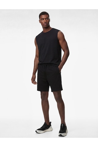 Koton Rahat Kalıp Kolsuz Bisiklet Yaka Basic Spor Atlet Siyah 6sam30013nk
