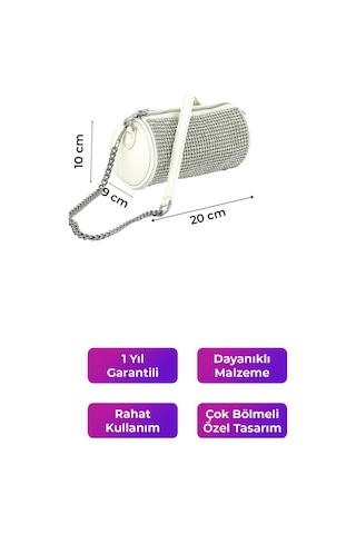 Kriste Bell Kadın Çantası Çapraz Askılı Beyaz 26313 Beyaz
