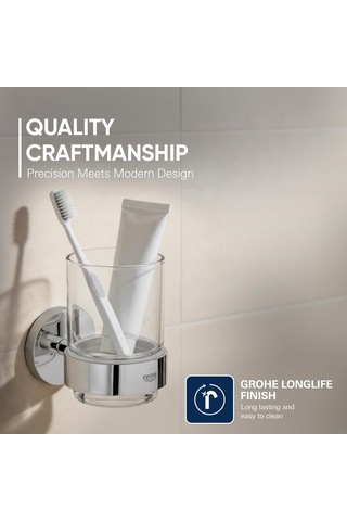 Grohe Essentials Diş Fırçalık Camı - 40372001 Diğer