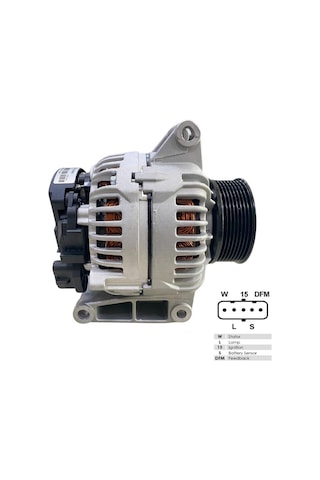 24v Alternatör Dinamo 150 A 5 Fiş Soketli W-l-15-s-dfm Mercedes Atego/actros/arocs/axor