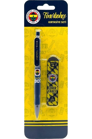 Fenerbahçe Orijinal Lisanslı Kalem Bileklik Bloknot Hediyelik Set Sarı Lacivert 001 Sarı-lacivert
