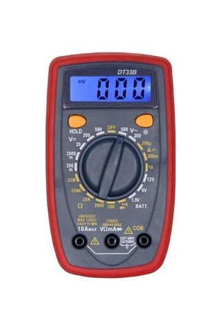 Agoodshop Arkadan Aydınlatmalı Lcd Ölçüm Aracı Dijital Multimetre Diyot Gerilimi